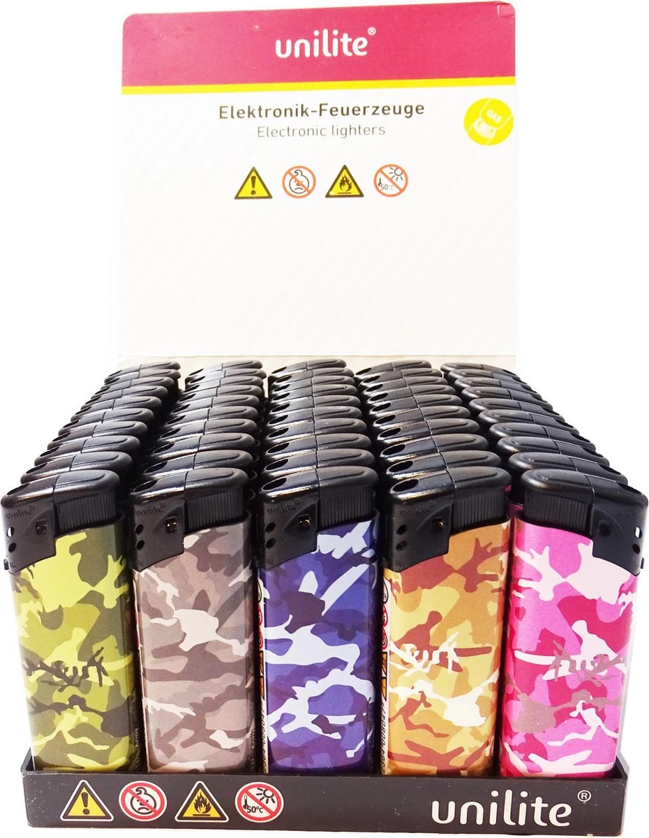Klik Aanstekers 50 Stuks In Tray Navulbaar - Vio Deal Electronic Aansteker - Unilite Lighters 1 Klik Aanstekers 50 Stuks In Tray Navulbaar - Vio Deal Electronic Aansteker - Unilite Lighters