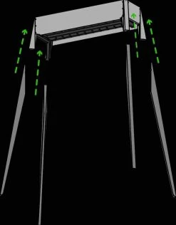 Spiedini Saté-bbq Bali 80 - Saté Houtskoolbarbecue Met Horizontaal Rooster - 80 Cm Lang, 11 Cm Breed - Materiaal: Gealuminiseerd Ijzer -Keukengrill 938x1200